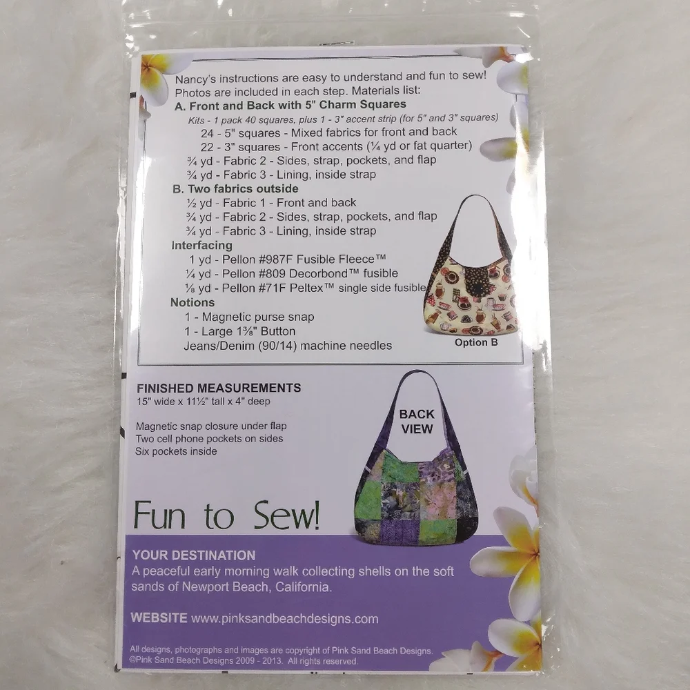 Pink Sand Beach Designs: Newport Bag